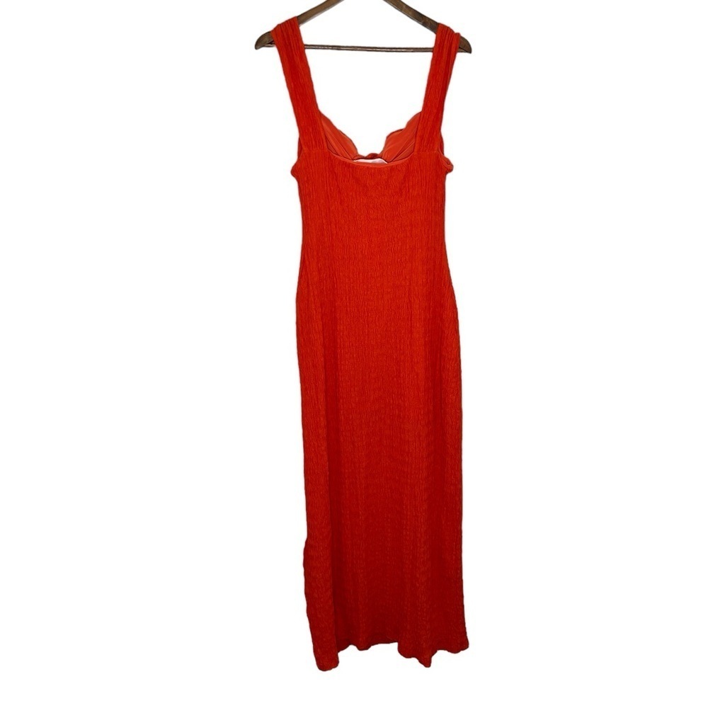 NWOT Free People Eleni Beach Bodycon Maxi Dress In Orange - Picture 7 of 12